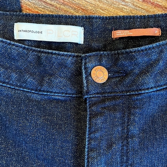Anthropologie Pilcro‎ Shimmer High Rise Denim Legging - Picture 5 of 13